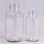 French Square Glass Bottles