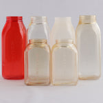 French Square Plastic Bottles